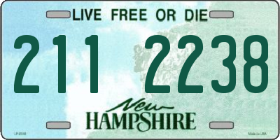NH license plate 2112238