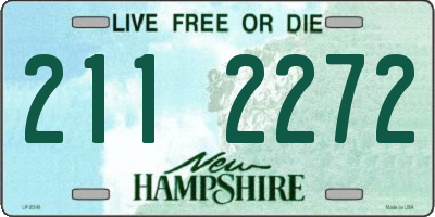 NH license plate 2112272