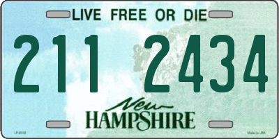 NH license plate 2112434