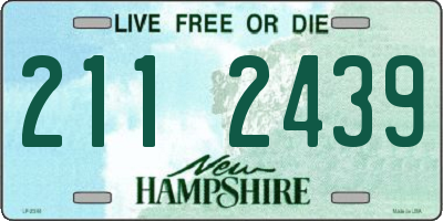 NH license plate 2112439