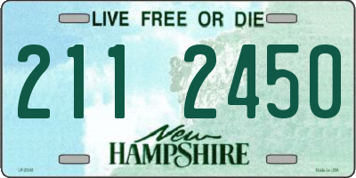 NH license plate 2112450