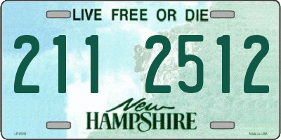 NH license plate 2112512