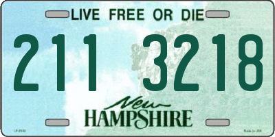 NH license plate 2113218