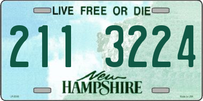 NH license plate 2113224