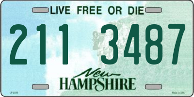 NH license plate 2113487