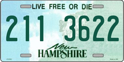 NH license plate 2113622