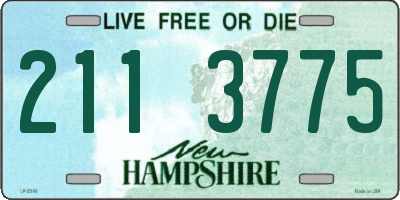 NH license plate 2113775