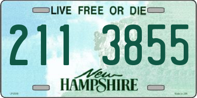 NH license plate 2113855