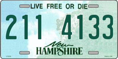 NH license plate 2114133