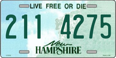 NH license plate 2114275