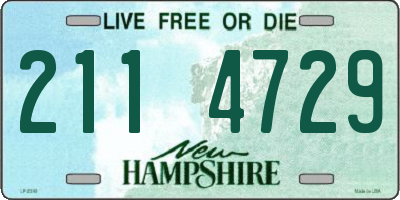 NH license plate 2114729
