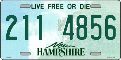 NH license plate 2114856