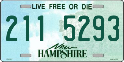 NH license plate 2115293