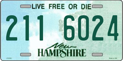 NH license plate 2116024