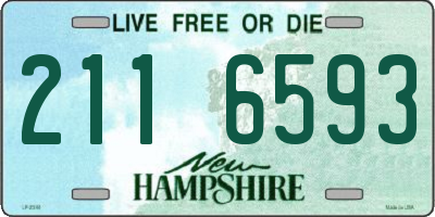NH license plate 2116593