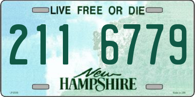 NH license plate 2116779