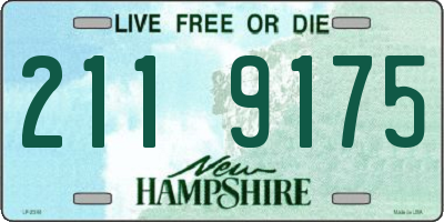 NH license plate 2119175