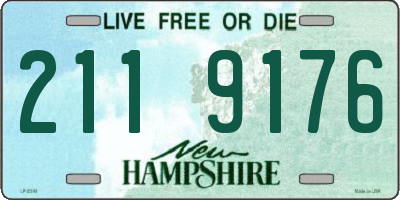 NH license plate 2119176