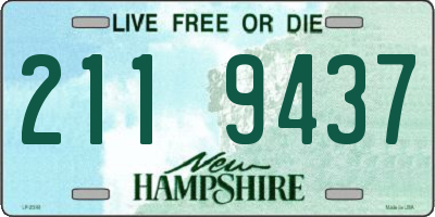 NH license plate 2119437