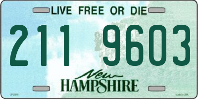 NH license plate 2119603