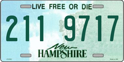 NH license plate 2119717