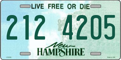 NH license plate 2124205