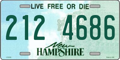 NH license plate 2124686