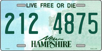 NH license plate 2124875