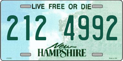 NH license plate 2124992