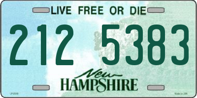 NH license plate 2125383