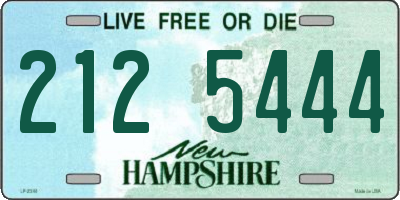 NH license plate 2125444