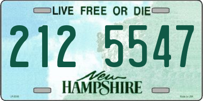 NH license plate 2125547