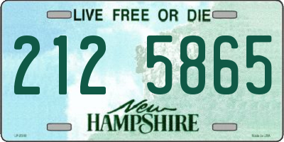 NH license plate 2125865