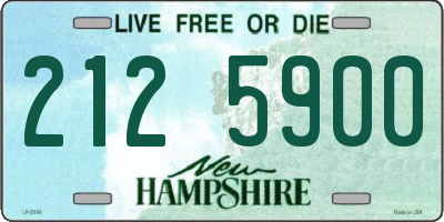NH license plate 2125900
