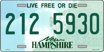 NH license plate 2125930