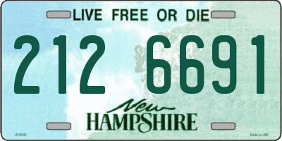 NH license plate 2126691