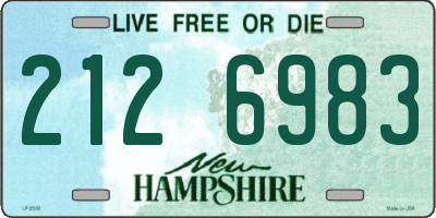 NH license plate 2126983