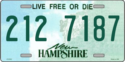 NH license plate 2127187