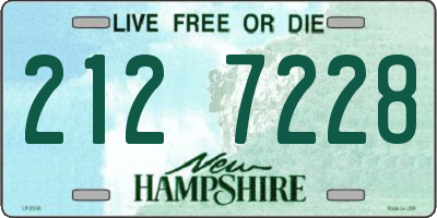 NH license plate 2127228