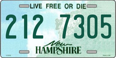 NH license plate 2127305