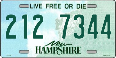 NH license plate 2127344