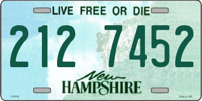 NH license plate 2127452