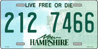 NH license plate 2127466