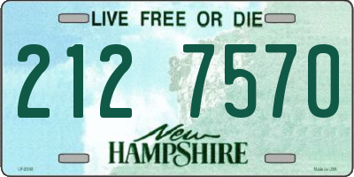 NH license plate 2127570