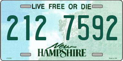 NH license plate 2127592