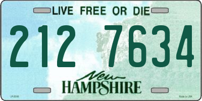 NH license plate 2127634