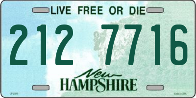 NH license plate 2127716
