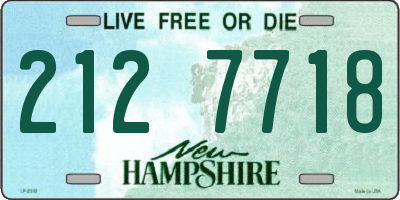 NH license plate 2127718