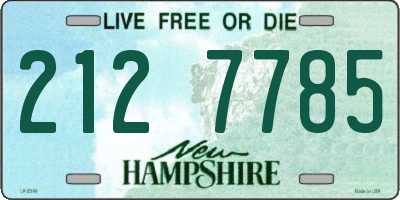 NH license plate 2127785