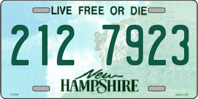 NH license plate 2127923